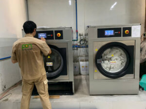 Thiết bị giặt là công nghiệp châu Âu trong khách sạn cao cấp